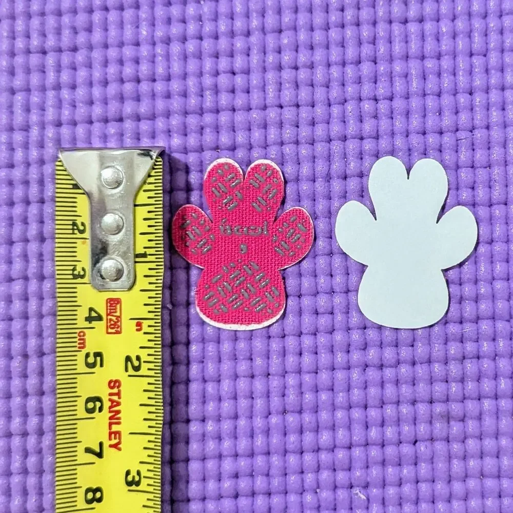 Pink & Gray Anti-slip Dog Socks & Paw Stickers Bundle XS/S
